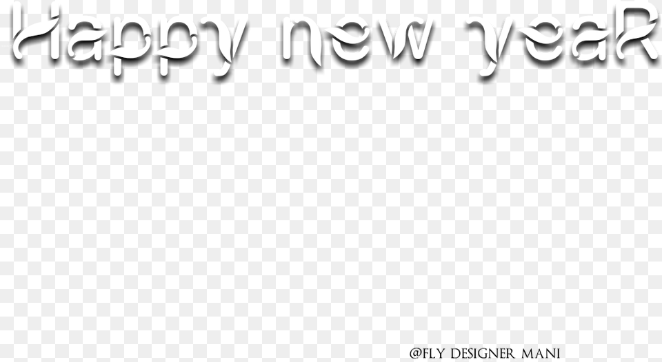 Happy New Year S Calligraphy, Text Png Image