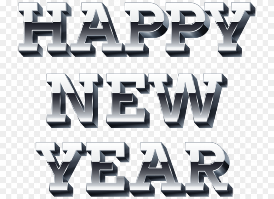 Happy New Year Silver, Text Png