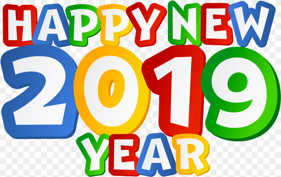 Happy New Year Stickers Happy New Year 2019, Number, Symbol, Text, Dynamite Free Png
