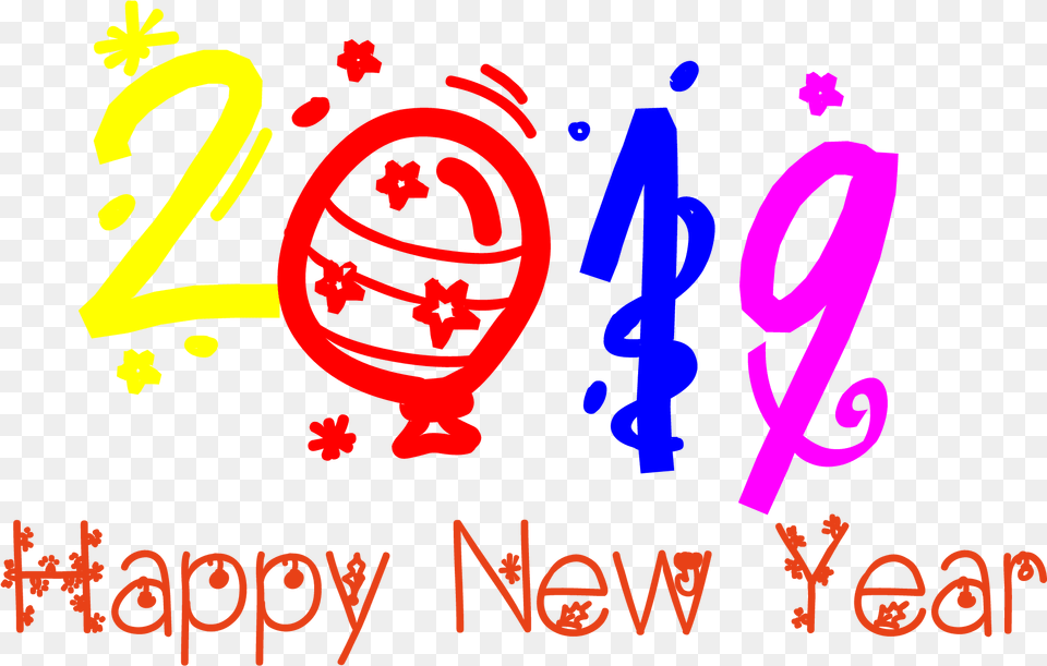 Happy New Year Thin Text Transparent Happy New Years Text Transparent, Symbol Free Png