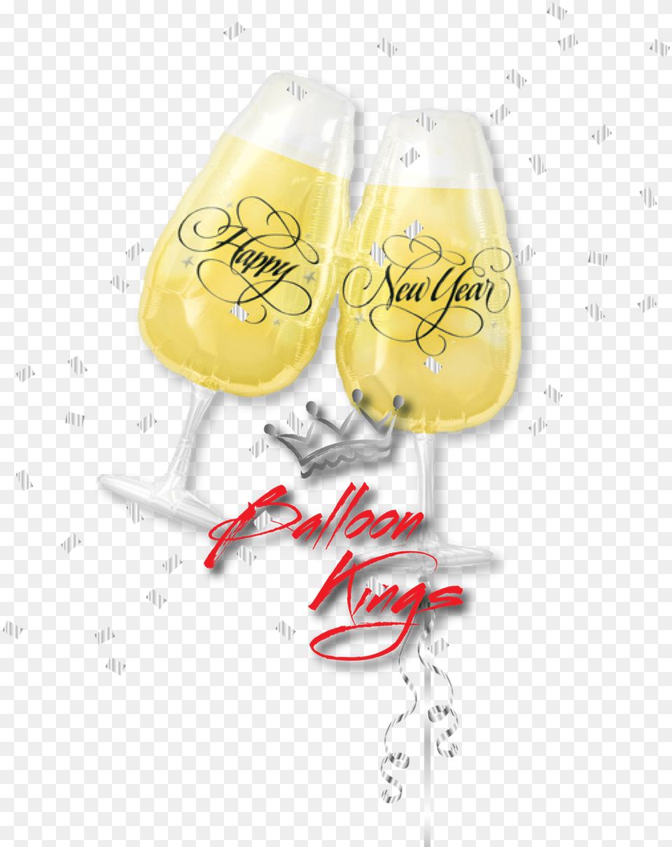 Happy New Year Toasting Glasses Baby New Year Clipart, Glass, Wine Glass, Wine, Liquor Free Png