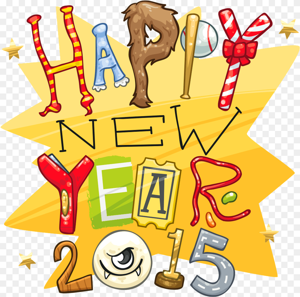 Happy New Year Transparent Cartoon Jingfm Clip Art, Symbol, Text, Number, Bulldozer Free Png