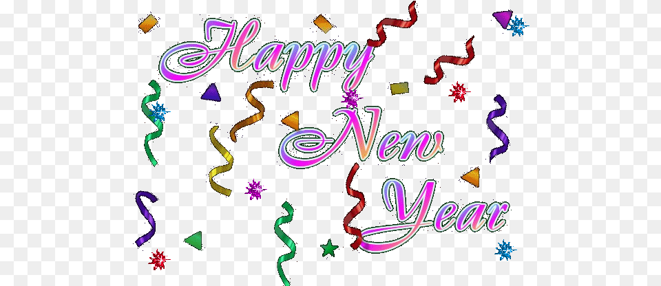 Happy New Year Transparent Gif 2 Happy New Year Stickers, Paper, Confetti Free Png Download