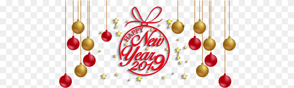 Happy New Year Vector, Envelope, Greeting Card, Mail, Chandelier Free Transparent Png