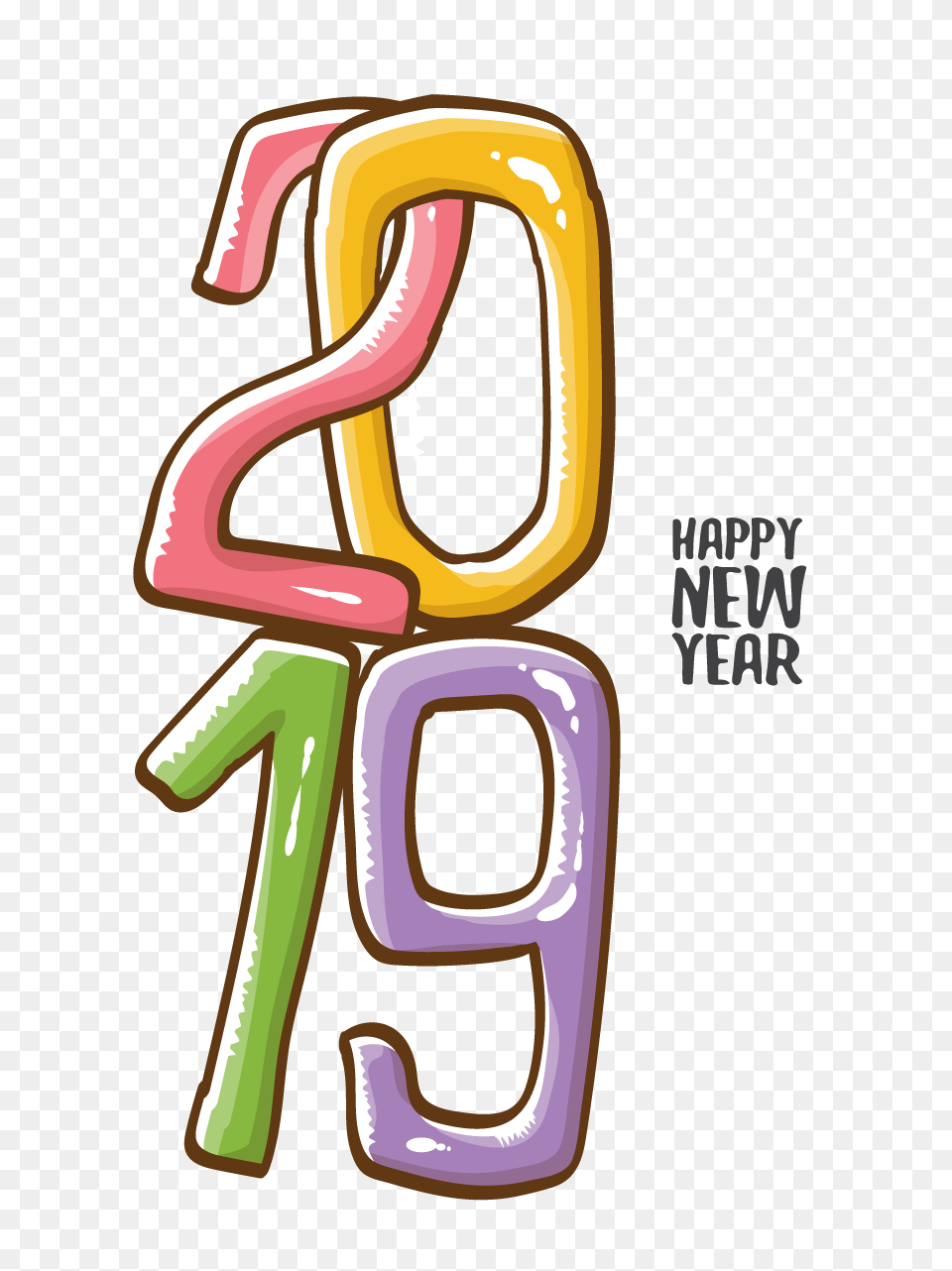 Happy New Year Vector Free Vector Graphic Download, Light, Text, Symbol, Number Png Image