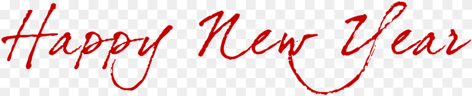 Happy New Year Wirinting, Handwriting, Text Png