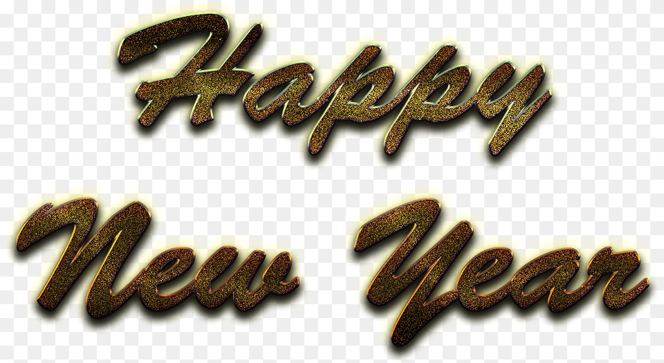 Happy New Year Word Art Image Background Happy New Year Background, Text Free Png Download