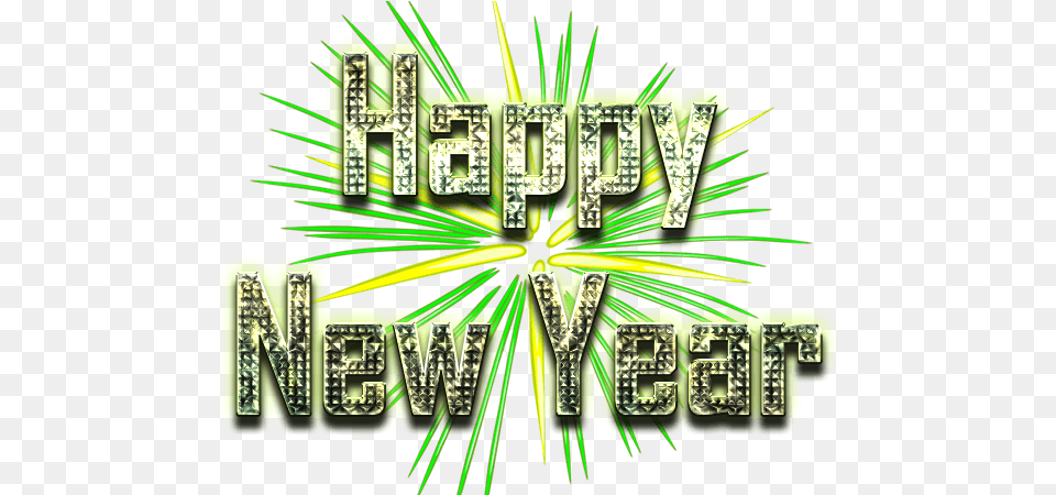 Happy New Year Word Transparent Images All Happy New Year Word, Green Png