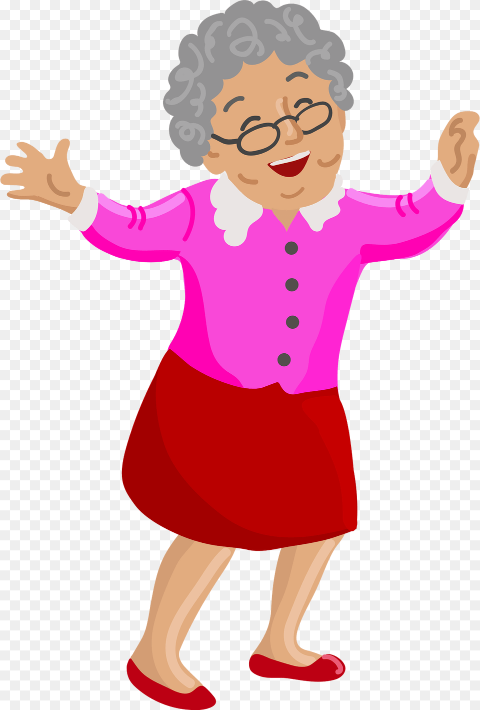 Happy Old Woman Clipart, Baby, Person, Face, Head Free Transparent Png