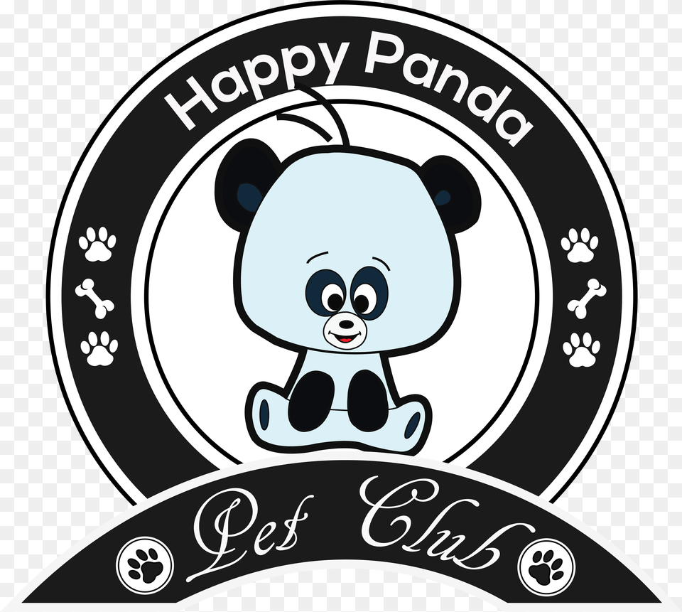Happy Panda Cartoon, Sticker, Logo Free Png Download