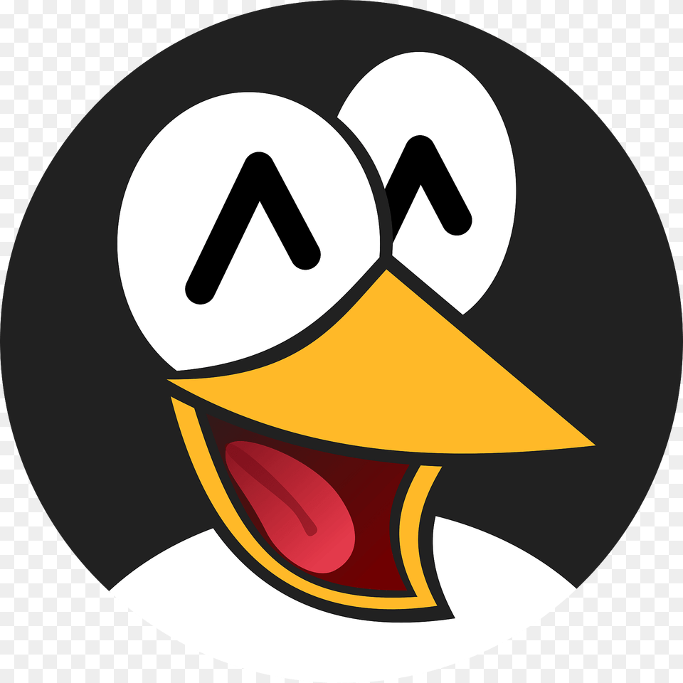 Happy Penguin Face Clipart, Logo, Clothing, Hat Free Png