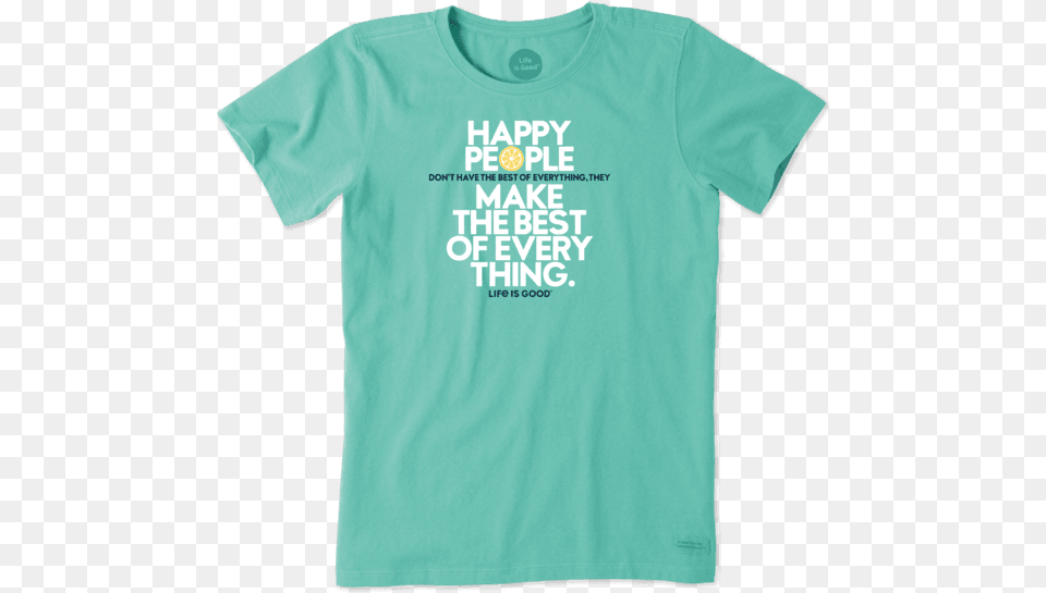 Happy People Crusher Tee Active Shirt, Clothing, T-shirt Png