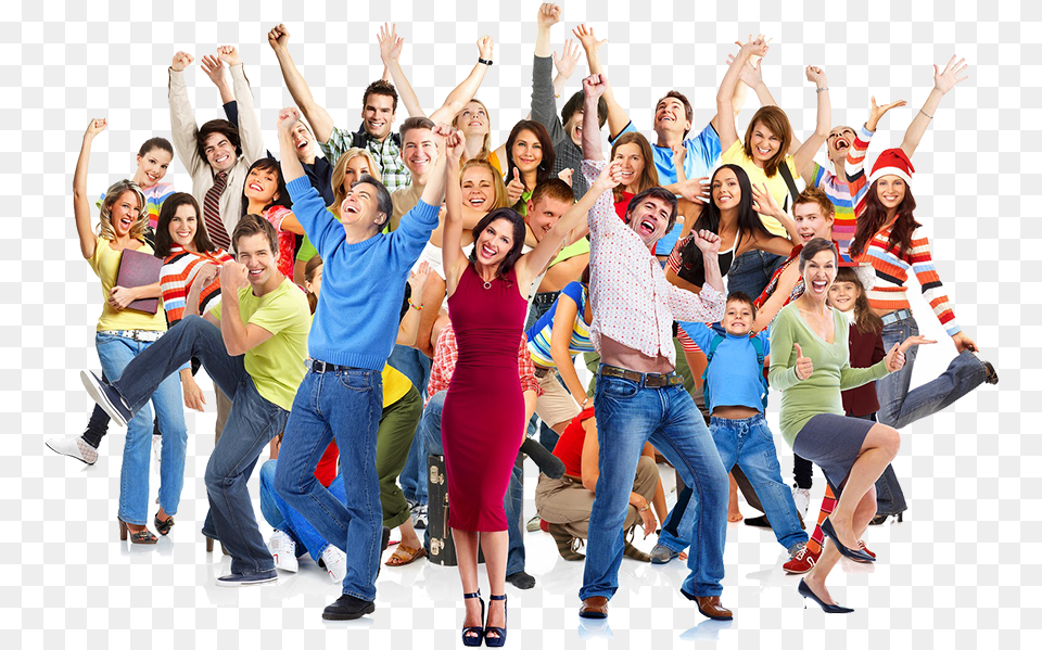 Happy People Jumping Transparent, Adult, Person, Pants, Woman Free Png