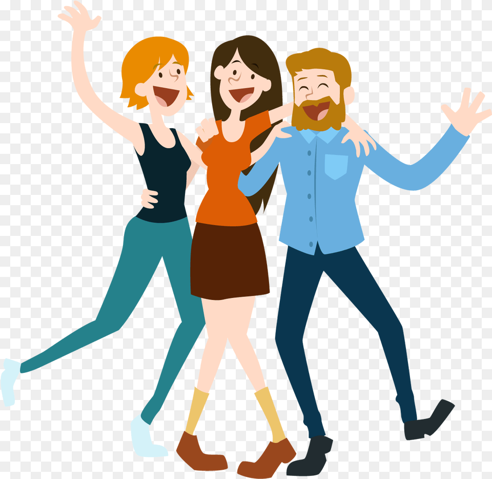 Happy Person Clipart Happy People Clipart Transparent, Dancing, Leisure Activities, Pants, Clothing Png Image