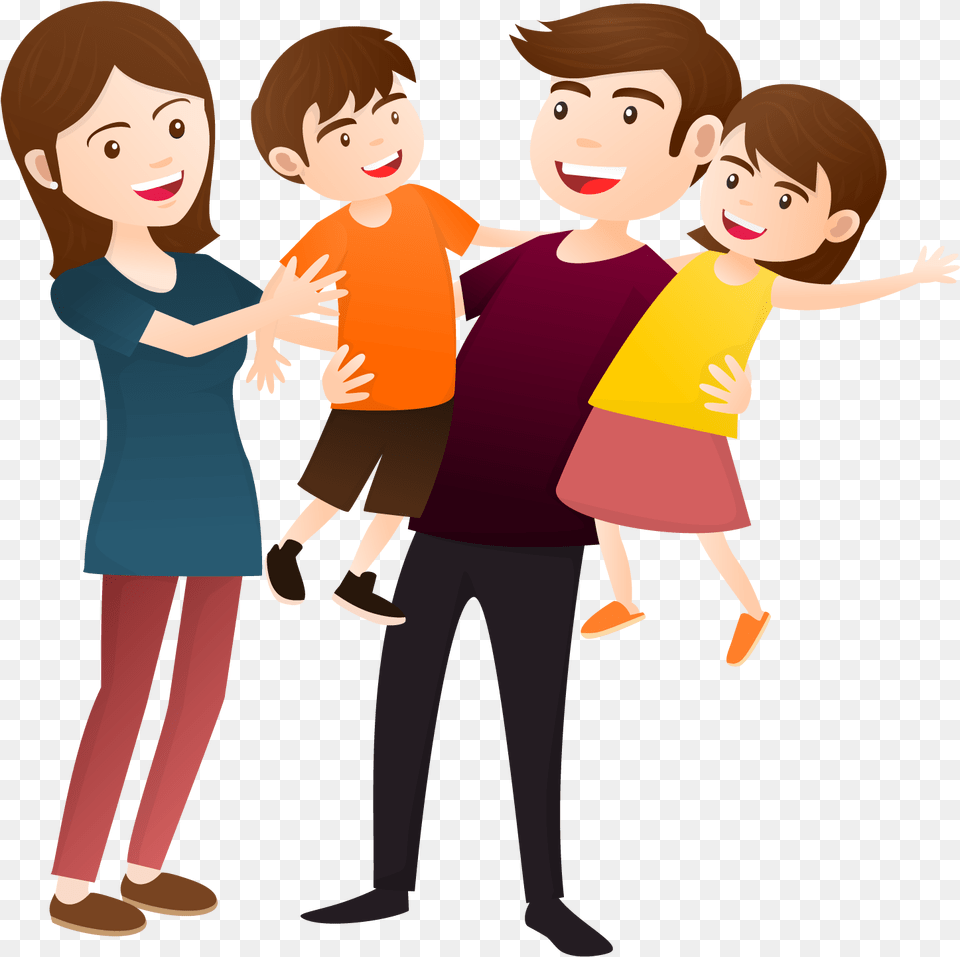 Happy Person Transparent Free Family Clipart Transparent Background, Clothing, Pants, Adult, People Png