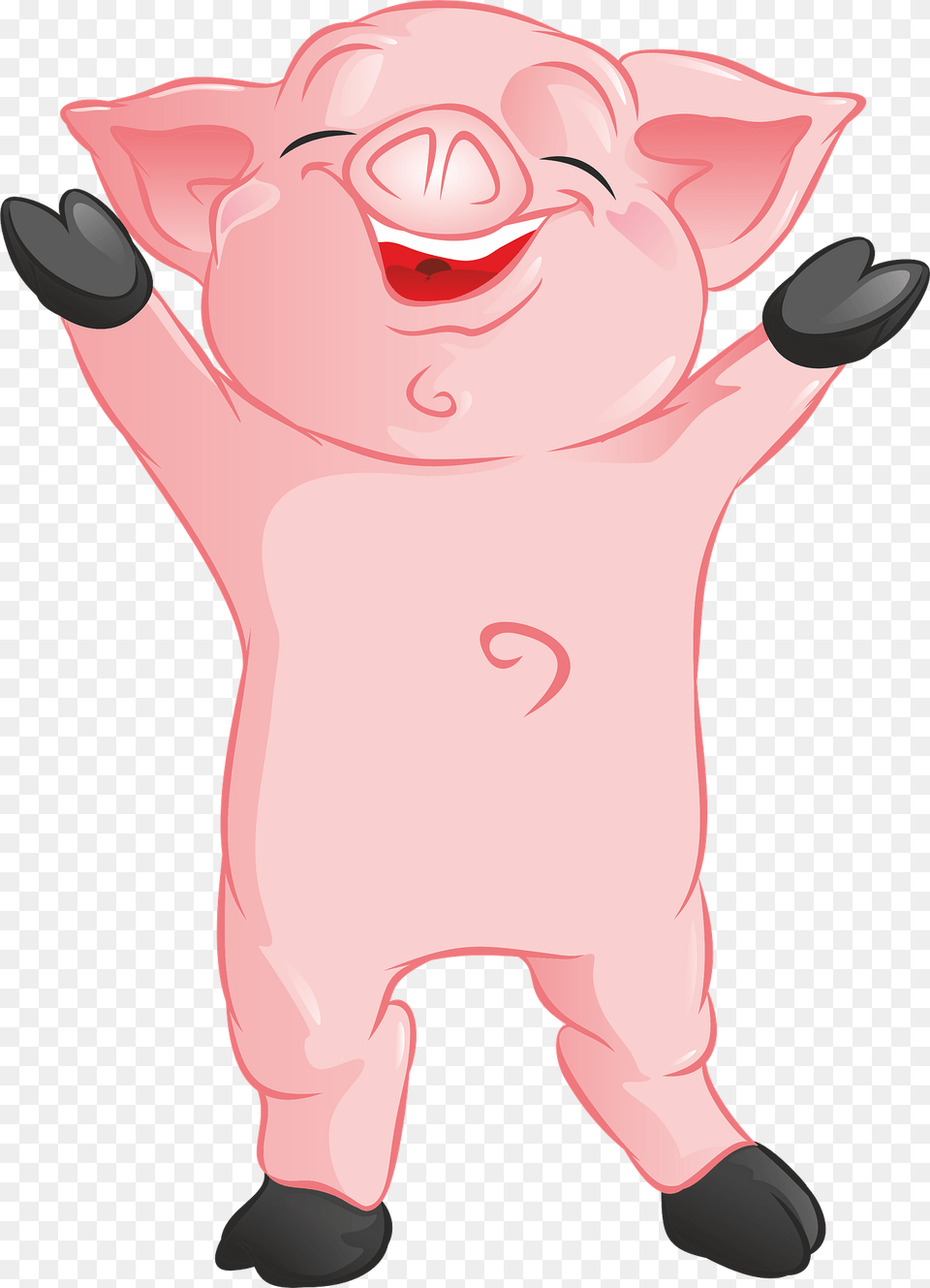 Happy Pig Clipart, Baby, Person, Animal, Mammal Free Png Download