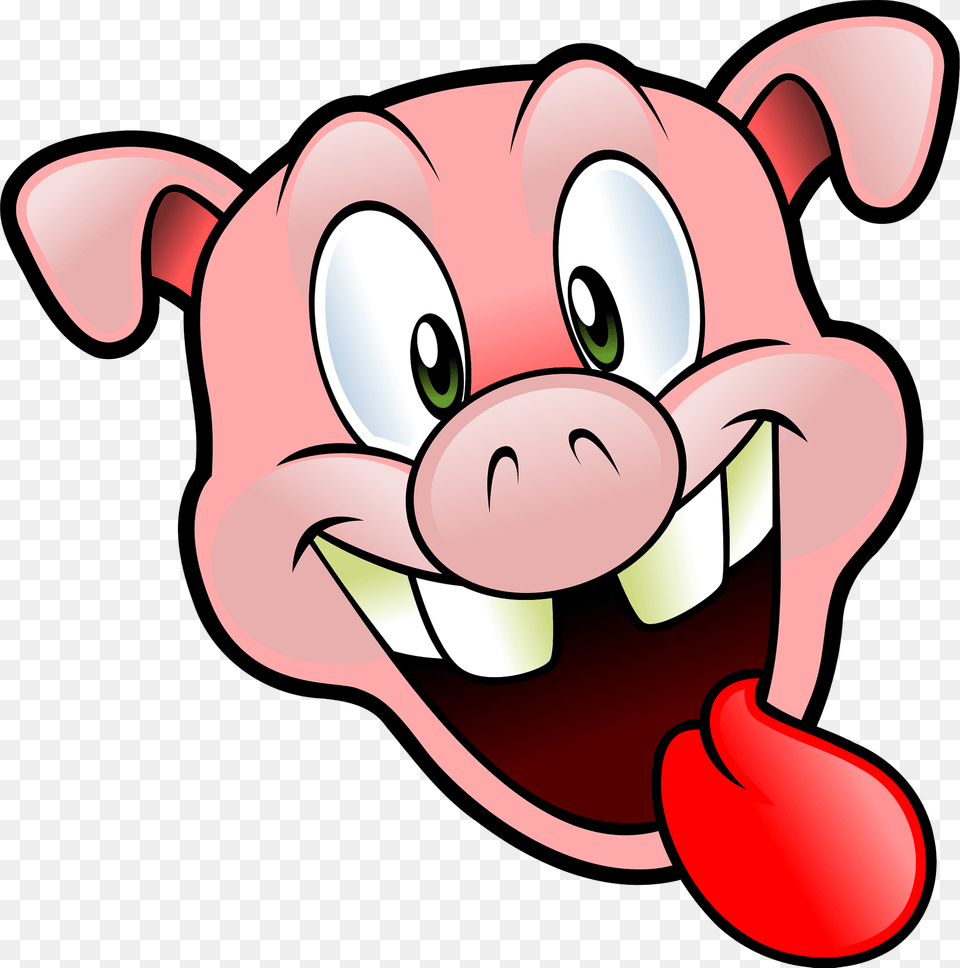 Happy Pig Head Clipart, Dynamite, Weapon Free Png Download