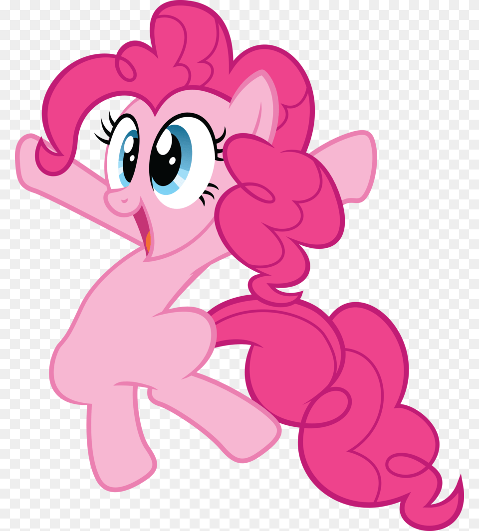 Happy Pinkie Pie Cartoon, Flower, Plant, Purple, Art Free Png Download