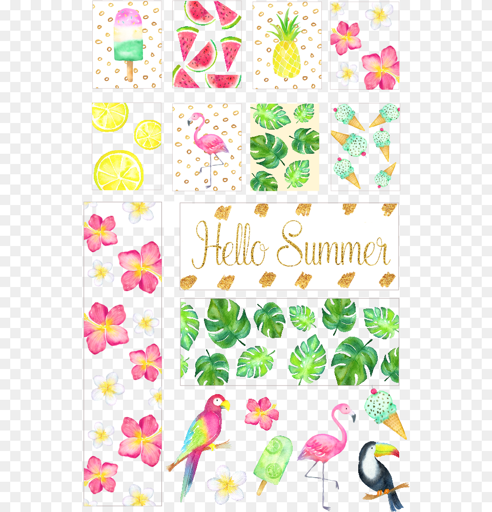Happy Planner Printable Stickers, Greeting Card, Art, Plant, Mail Free Png