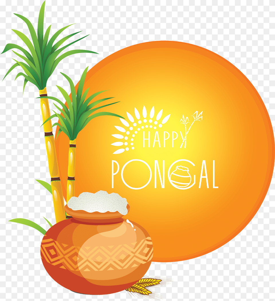 Happy Pongal Pot Stock Ping Vector Collection Srk Pongal Wishes In Tamil 2019, Advertisement, Food, Fruit, Plant Free Png