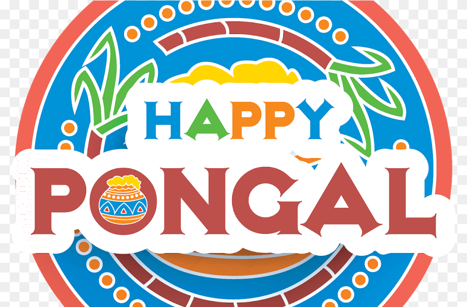 Happy Pongal Round Lable Ping Vector Free Downloads, Logo Png