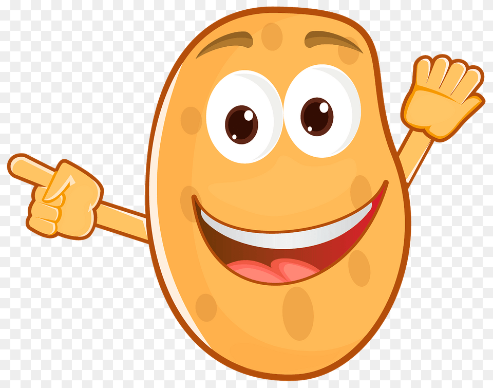 Happy Potato Clipart, Cutlery, Fork, Body Part, Finger Png