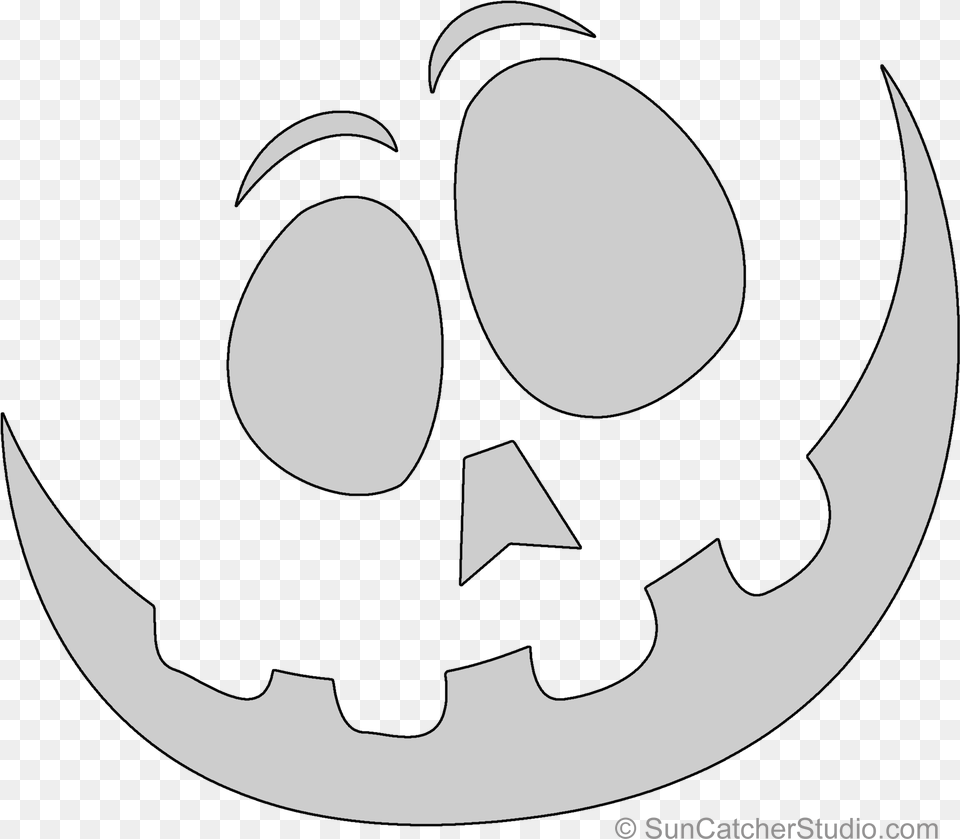 Happy Pumpkin Carving Stencil Pattern Template Halloween Pumpkin Carving Stencils Printable, Animal, Fish, Sea Life, Shark Free Png Download