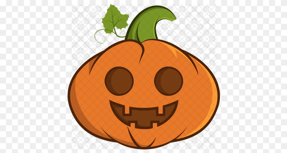 Happy Pumpkin Emoji Icon Happy, Vegetable, Produce, Plant, Food Free Transparent Png