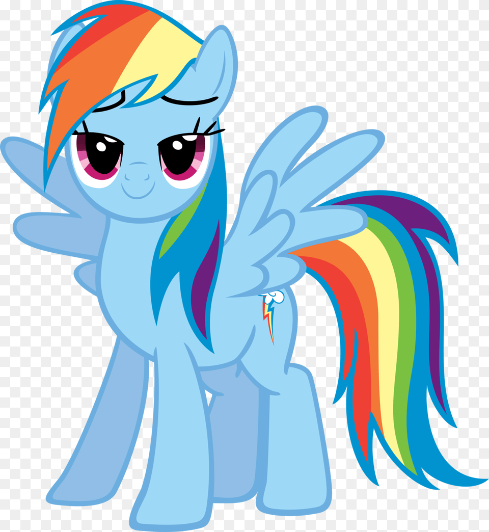 Happy Rainbow Dash By Moongazeponies D3jzoyg Pinkamena Diane Pie And Rainbow Factory Dash, Baby, Person, Book, Comics Png Image