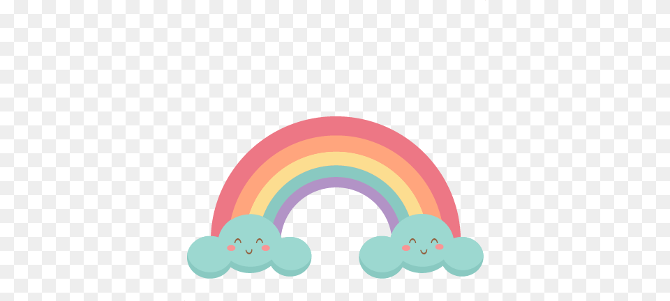 Happy Rainbow Scrapbook Cute Clipart, Nature, Outdoors, Sky Free Transparent Png