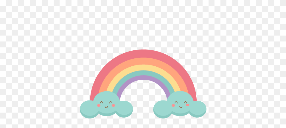 Happy Rainbow Svg Scrapbook Cut File Cute Clipart Files Happy Rainbow Clipart, Nature, Outdoors, Sky Free Transparent Png