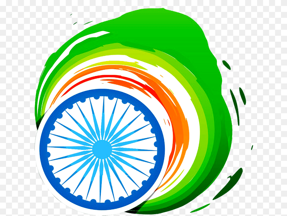 Happy Republic Day Stylish Round Indian Flag Wells Cathedral, Machine, Wheel, Spoke, Art Png