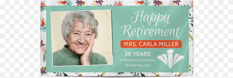 Happy Retirement Party Banner Template Preview Senior Citizen, Advertisement, Poster, Adult, Person Free Png Download