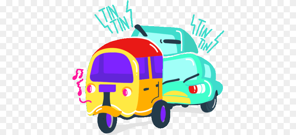 Happy Rickshaw Causes Traffic Gif Language, Car, Transportation, Vehicle, Van Png Image