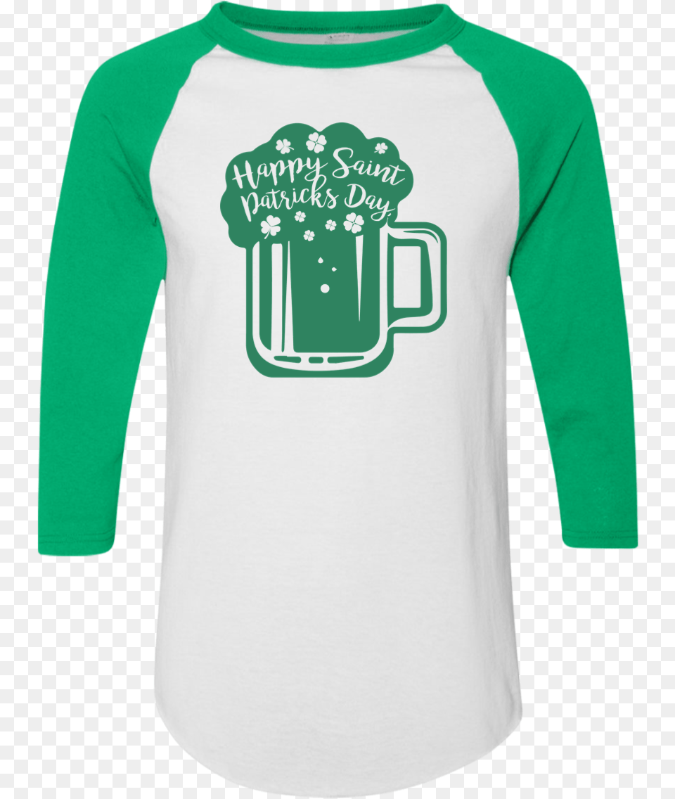 Happy Saint Patrick S Day Beer 34 Sleeve T Shirt, Clothing, Long Sleeve, T-shirt Free Png Download