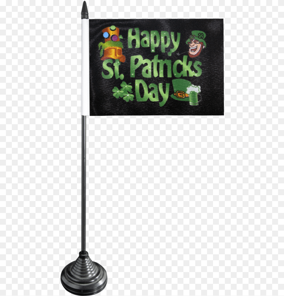 Happy Saint Patrick39s Day St Patrick39s 2 Table Flag Banner, Lamp, Person Free Png
