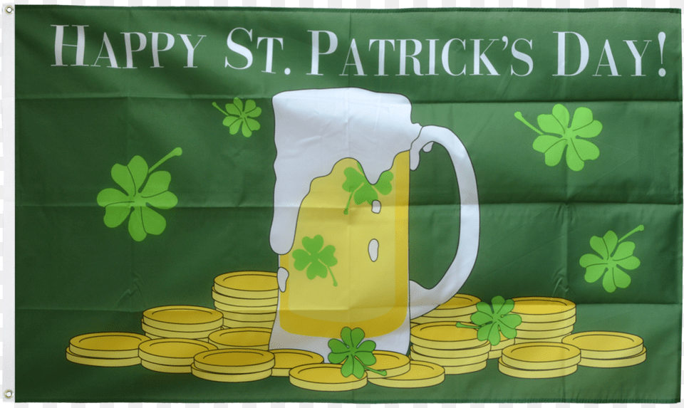 Happy Saint Patrickquots Day St Patrickquots Beer Flag Happy St Patrick39s Day Beer, Glass, Cup, Alcohol, Beverage Free Png Download