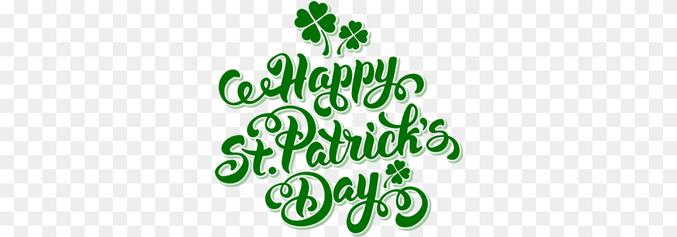 Happy Saint Patricks Day Picture Transparent Happy St Patrick39s Day Clipart, Green, Pattern, Art, Graphics Png Image