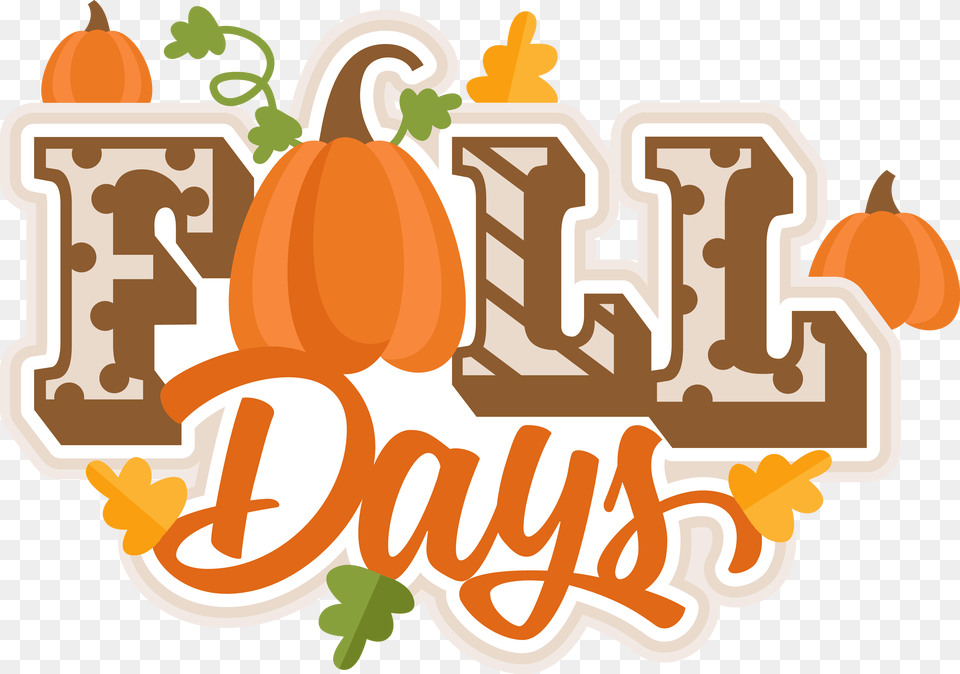 Happy Season Library Techflourish Mkcfalldaystitlesvg Seas Clip Art, Food, Plant, Produce, Pumpkin Free Png