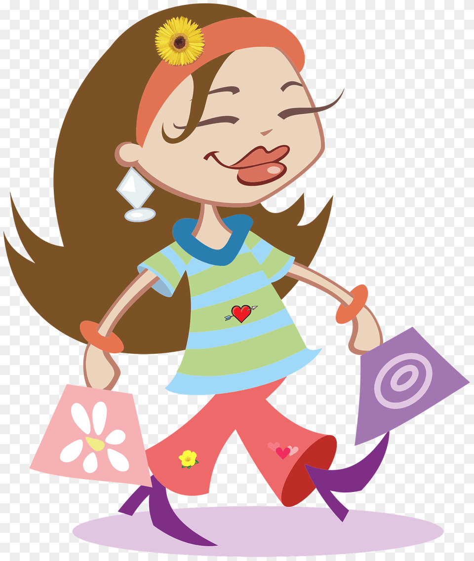Happy Shopping Girl Clipart, Baby, Person, Face, Head Free Png