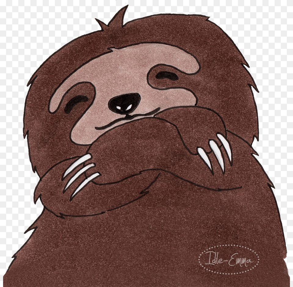 Happy Sloth Illustration, Baby, Person, Animal, Mammal Png