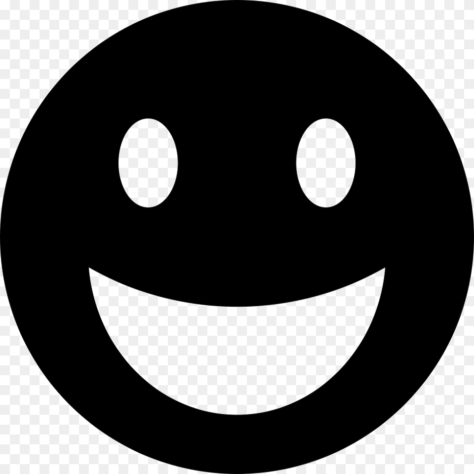 Happy Smiley Face Emoji Silhouette, Sphere, Stencil, Astronomy, Moon Png Image