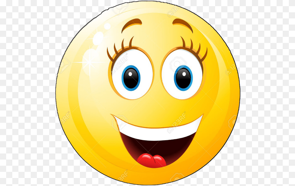 Happy Smiley Face Transparent Cartoon Happy Face Girl Emoji, Sphere, Head, Person, Photography Free Png