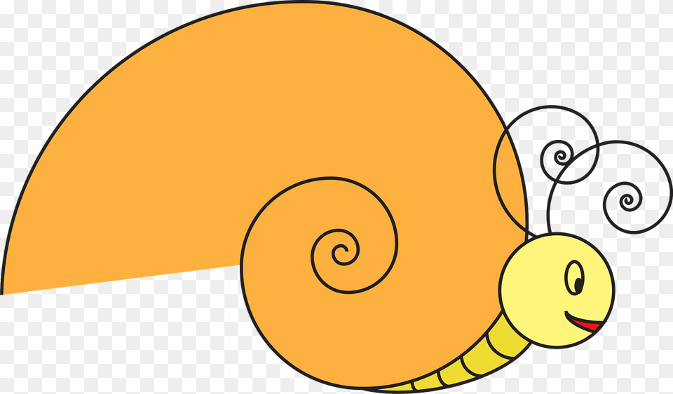 Happy Snail Clipart, Animal, Disk, Invertebrate Png