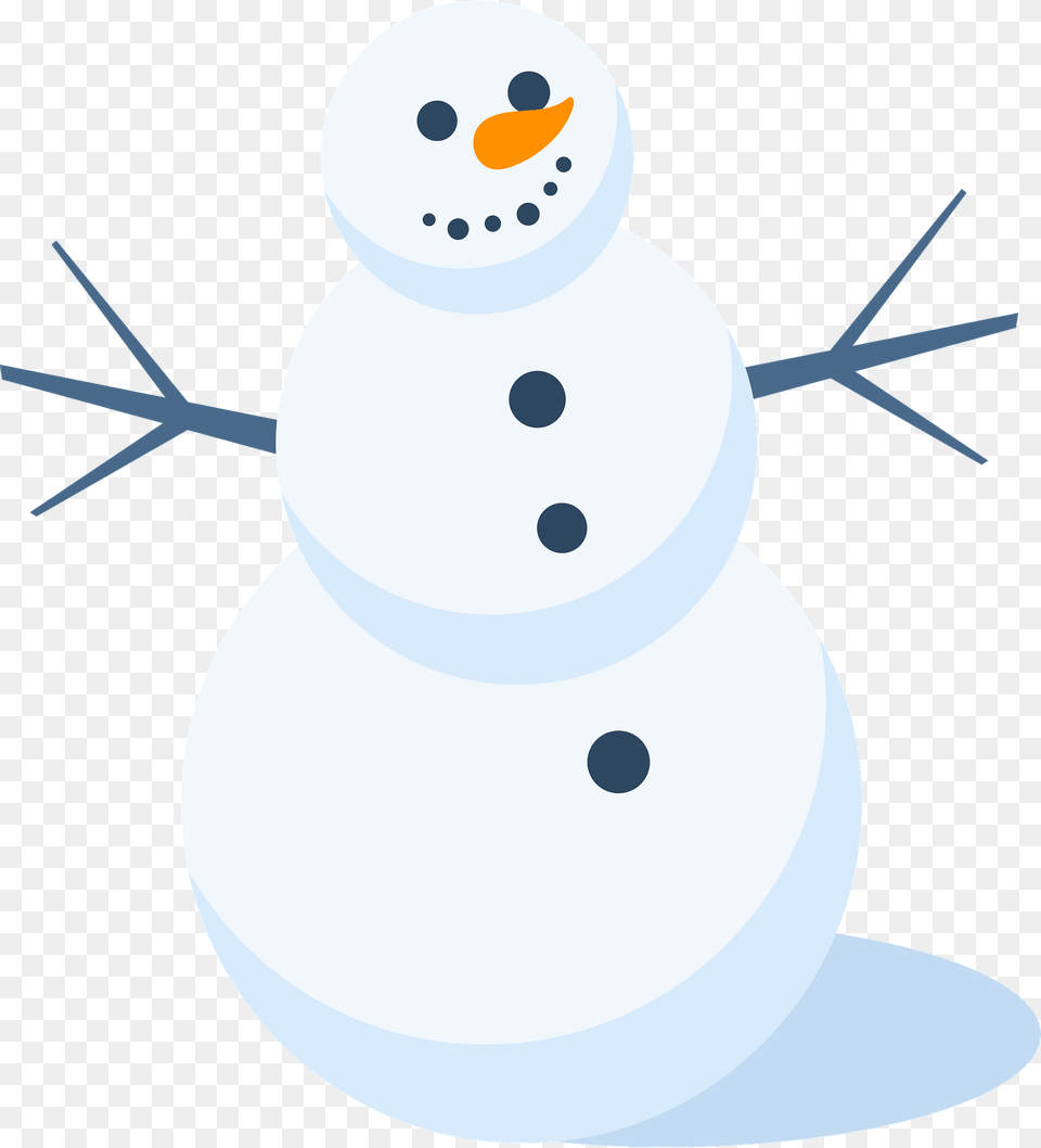 Happy Snowman Clipart, Nature, Outdoors, Snow, Winter Png