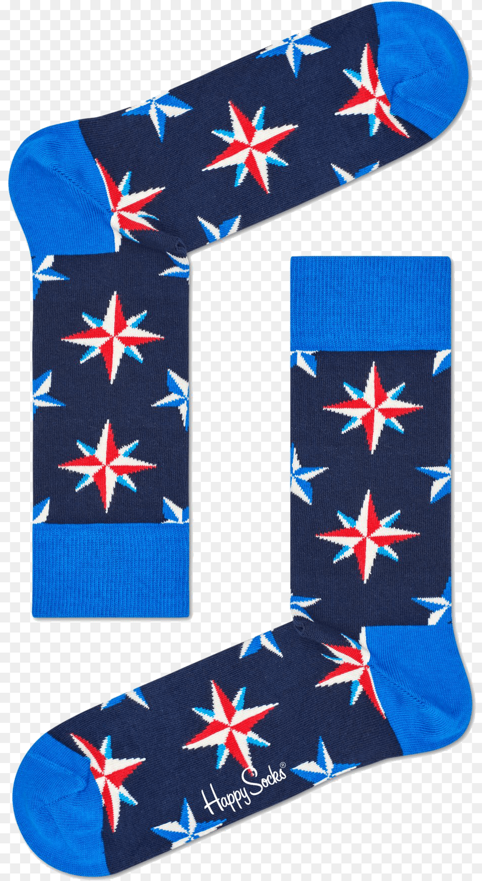 Happy Socks Nautical Star Sock, Clothing, Hosiery Free Transparent Png