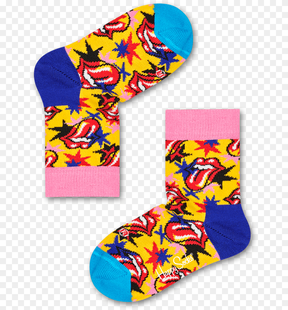 Happy Socks Rolling Stones, Clothing, Hosiery, Sock, Baby Free Png Download