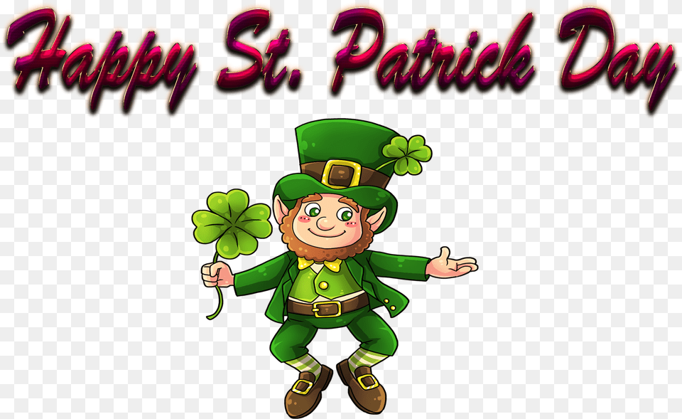 Happy St Background Gold Leprechaun, Green, Baby, Person, Elf Free Transparent Png
