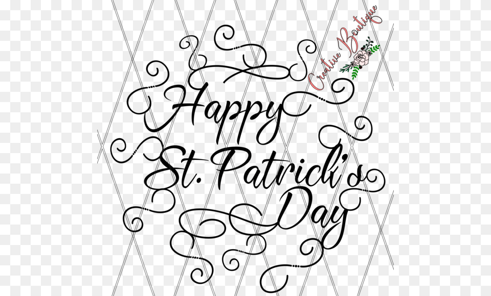 Happy St Patrick39s Day Line Art, Pattern, Text Free Transparent Png