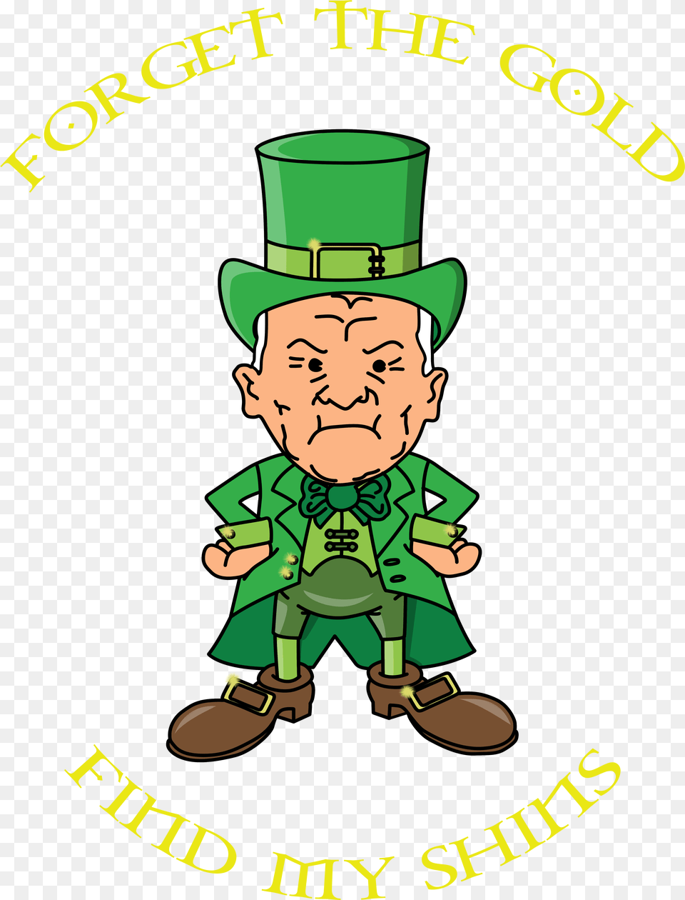 Happy St Patrickquots Day Angry Leprechaun, Elf, Baby, Person, Face Png
